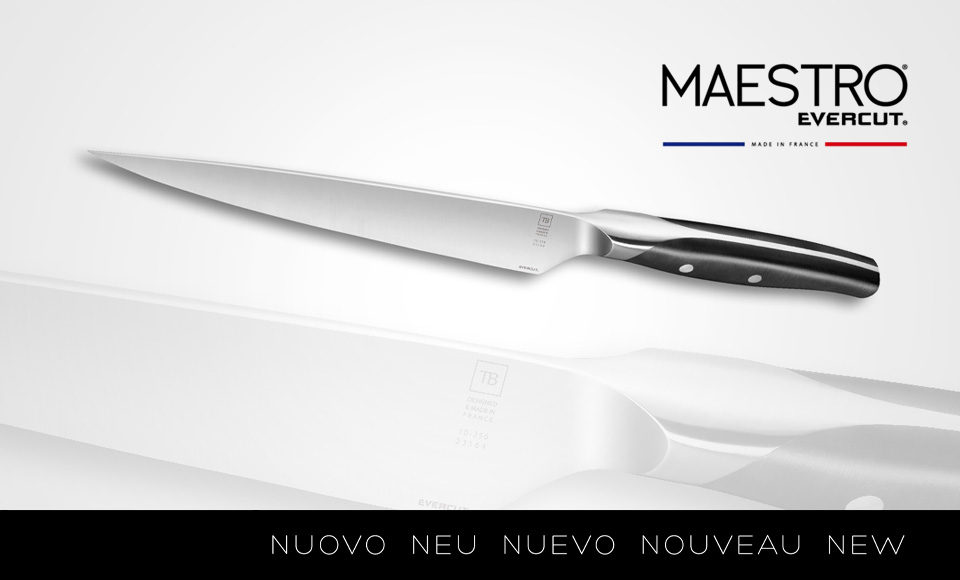 Maestro : les nouveaux couteaux professionnels Forgé issus de la technologie Evercut®