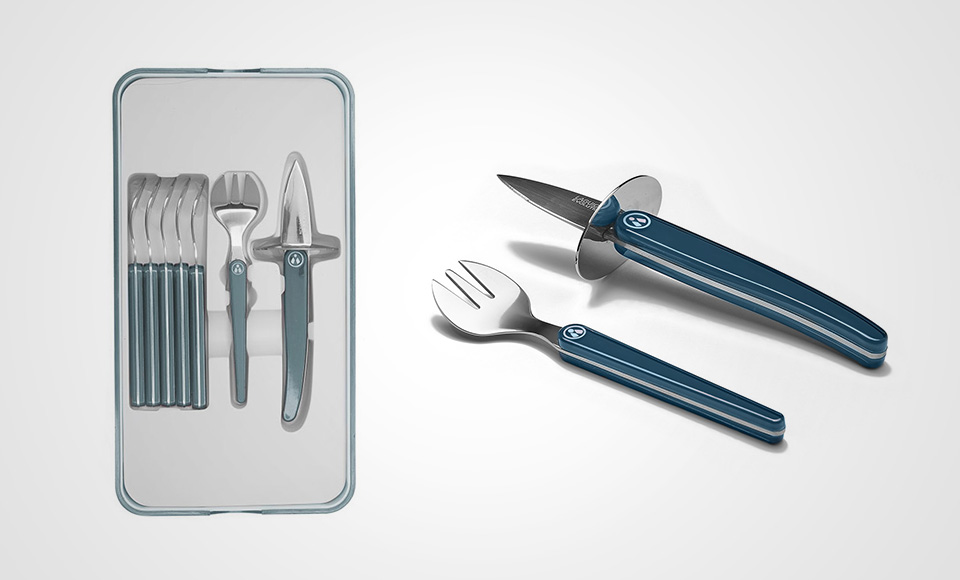The Laguiole Evolution seafood and oyster knife gift set: as efficient as it is stylish!
