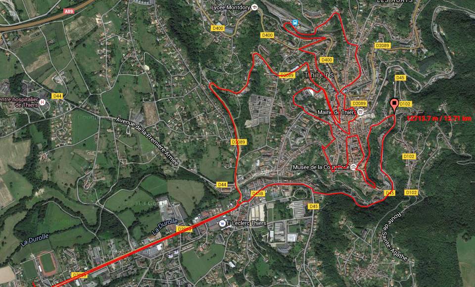 Thiers en fête à l'occasion de la 23e édition des 13 km thiernois